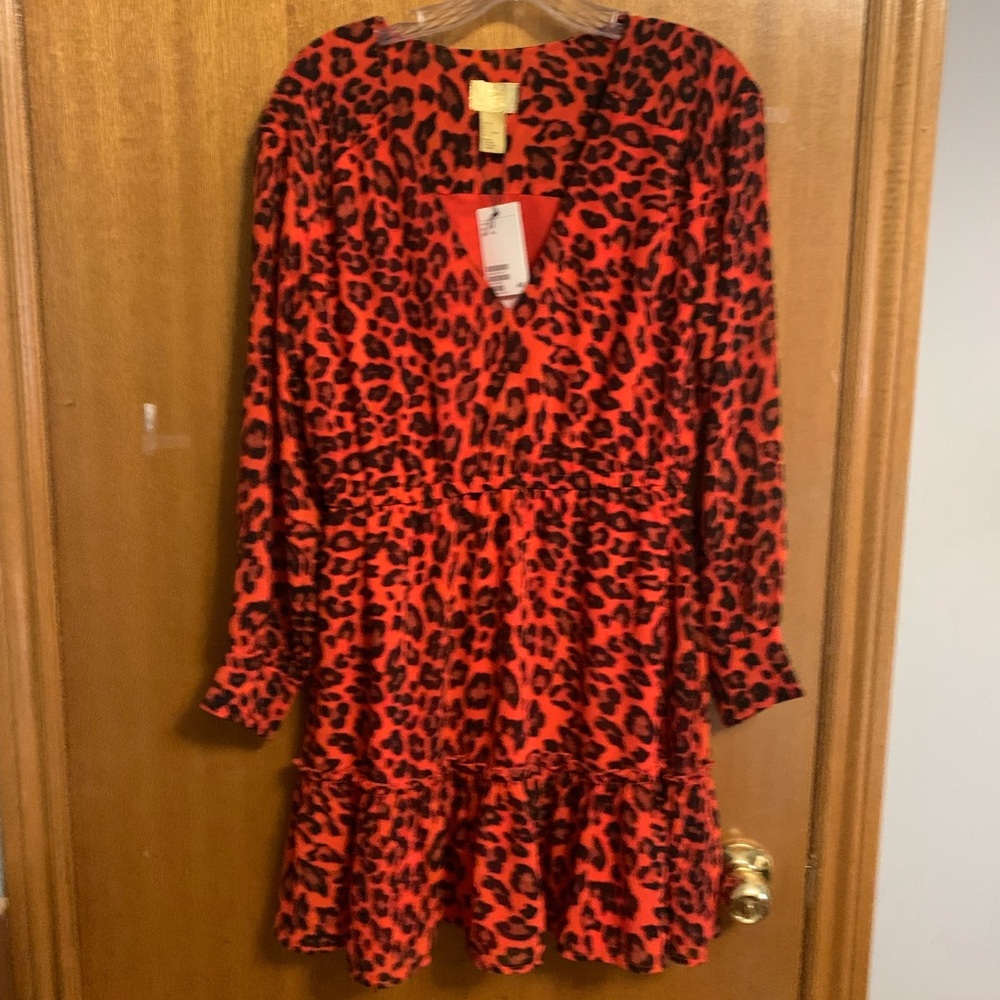 H and M animal print dress. Sz 8